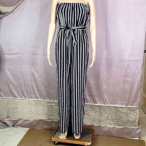 LOVE CHELSEY Striped‎ Jumpsuit